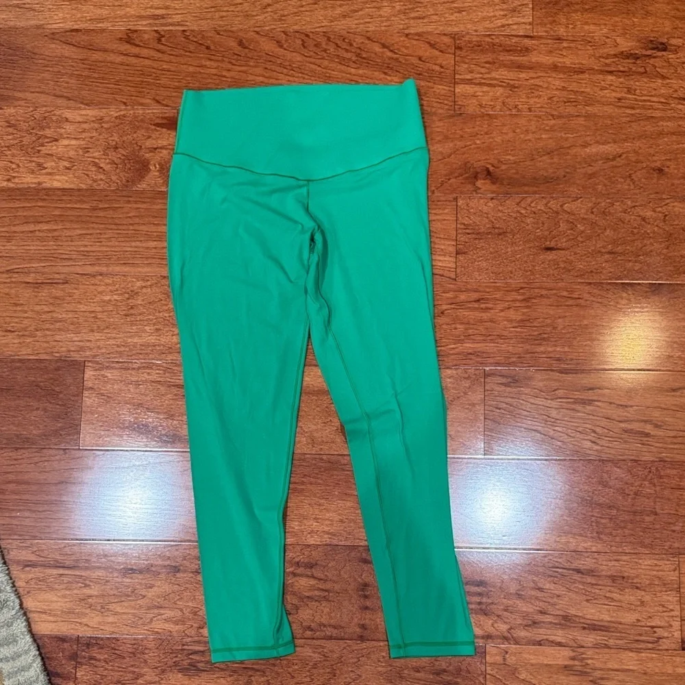 Green Women's High-Waisted Leggings Aerie Offline NWOT L - Picture 6 of 6